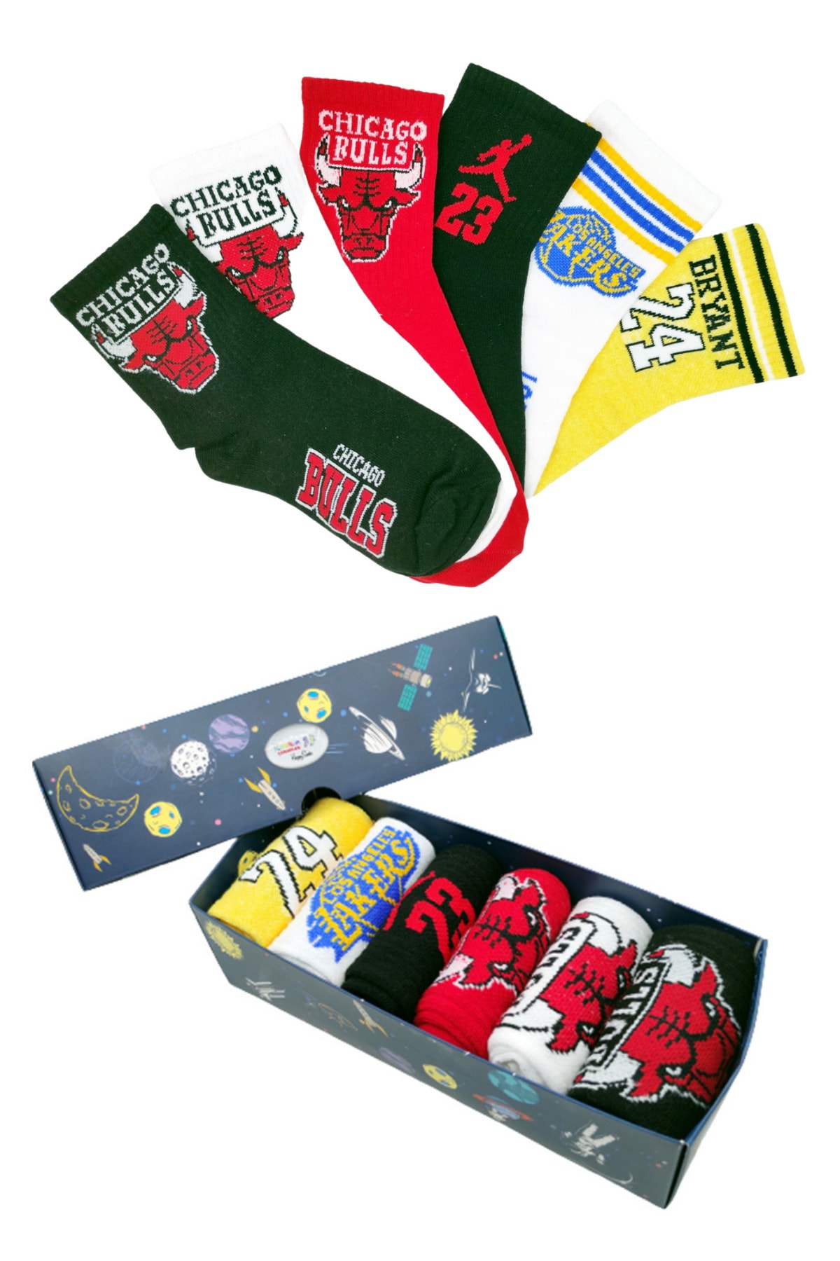 Socks Sirius Basketbol Spor Renkli Çorap Seti