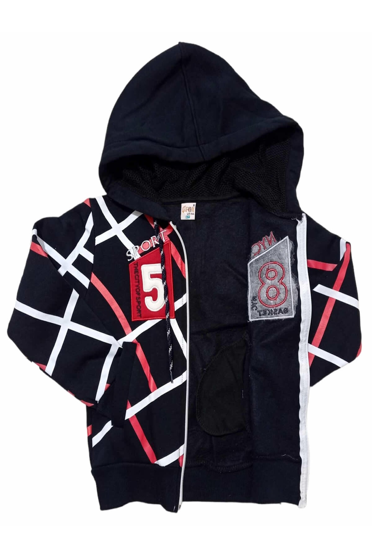 سویشرت پسرانه مشکی Fox Life Kids | çizgilisweatshirt اورجینال - تصویر 5