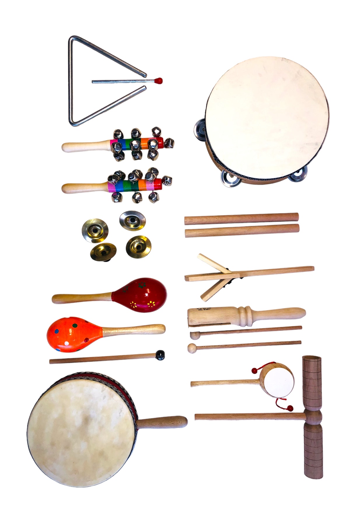 Laylay Toys 15 Parça Müzik Aleti Seti Anaokulu-kreş Eğitici Müzik Aleti Seti