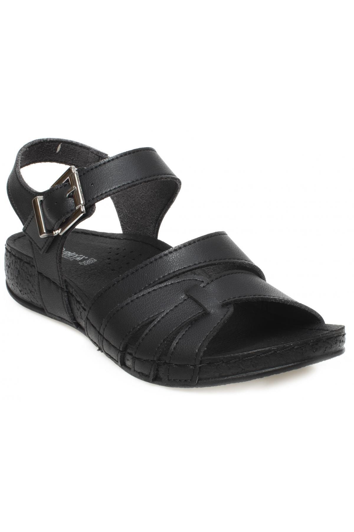 صندل سیاه زنانه 33218Z Rhoas Daily Sandals مشکی Muya