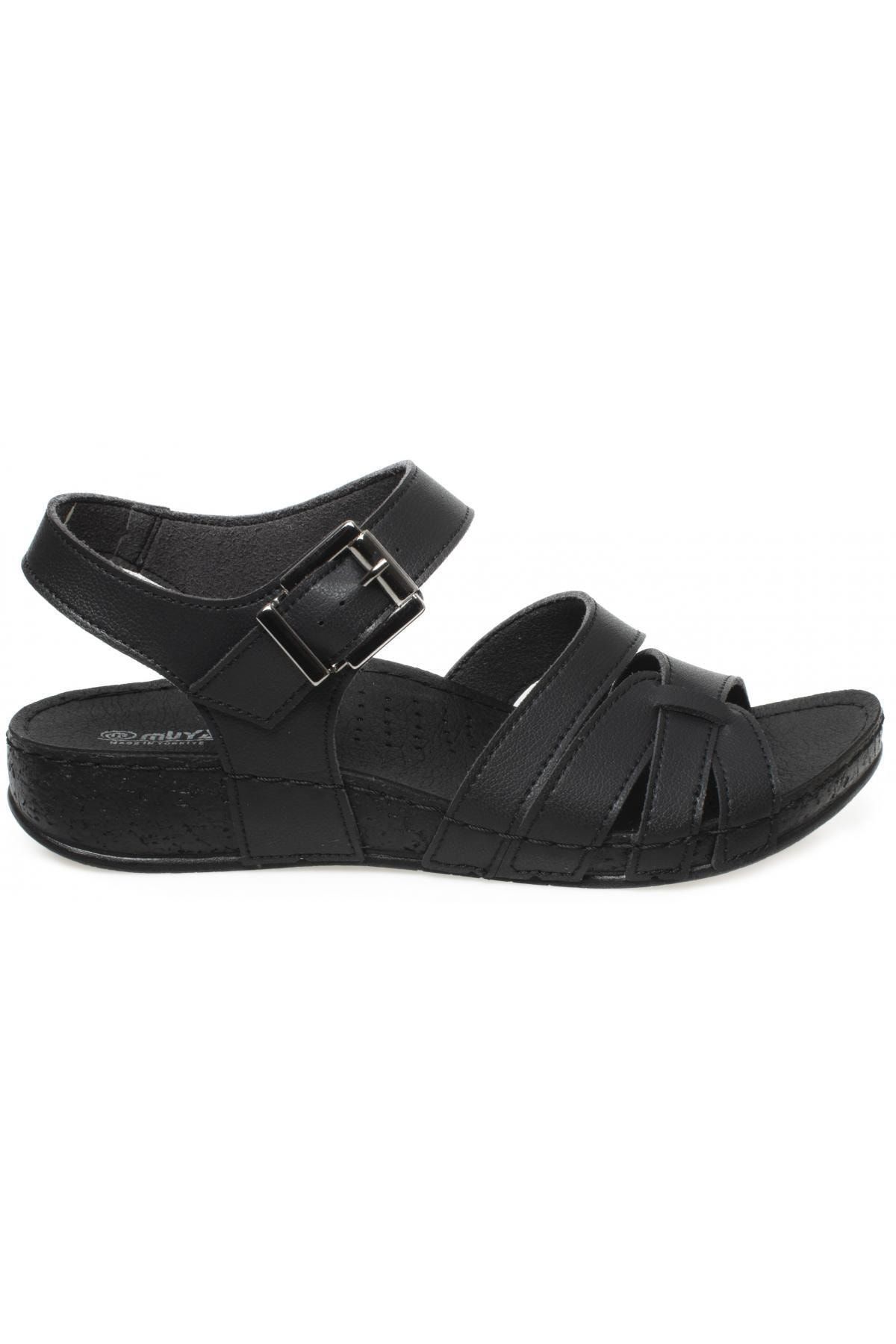 صندل سیاه زنانه 33218Z Rhoas Daily Sandals مشکی Muya