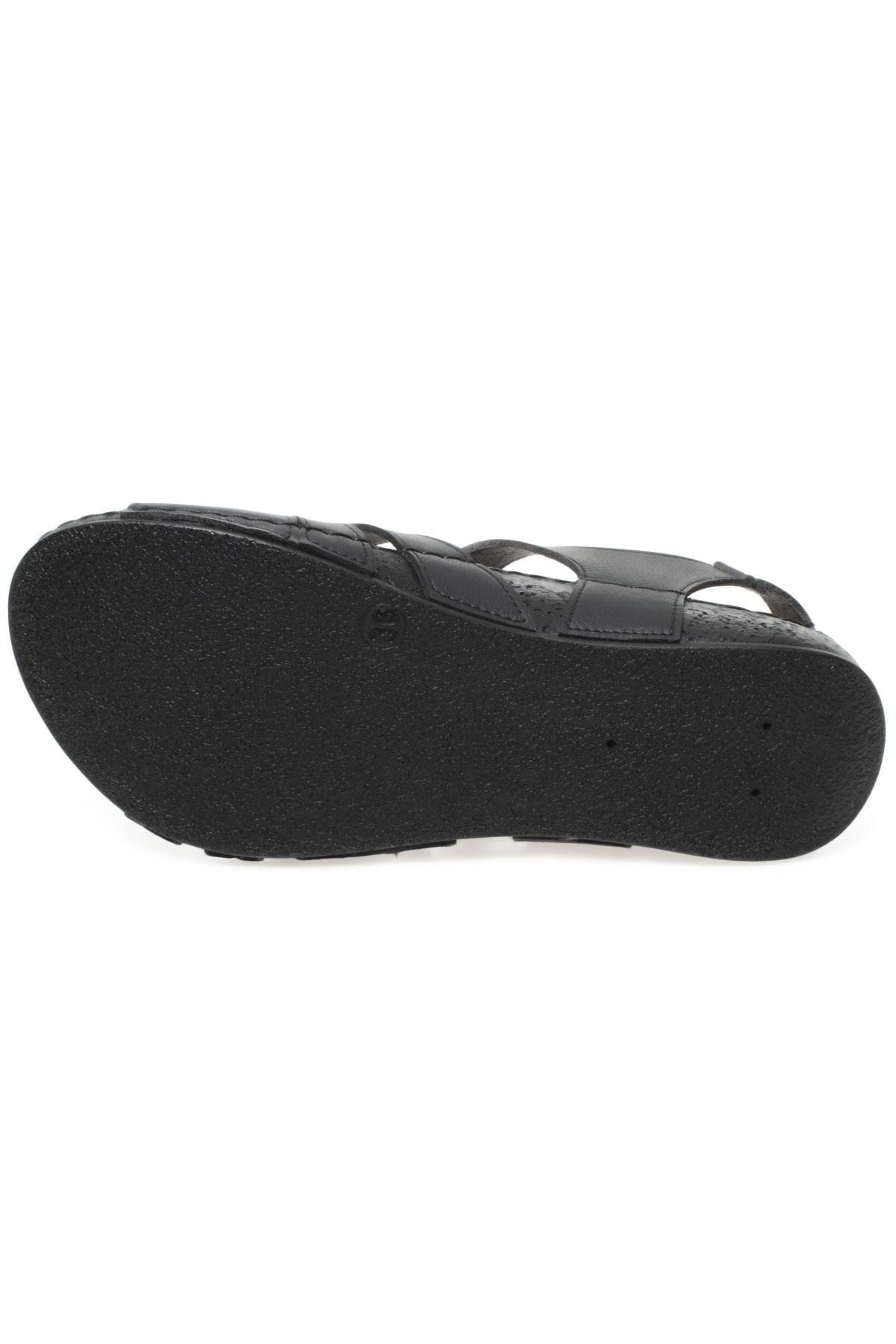 صندل سیاه زنانه 33218Z Rhoas Daily Sandals مشکی Muya