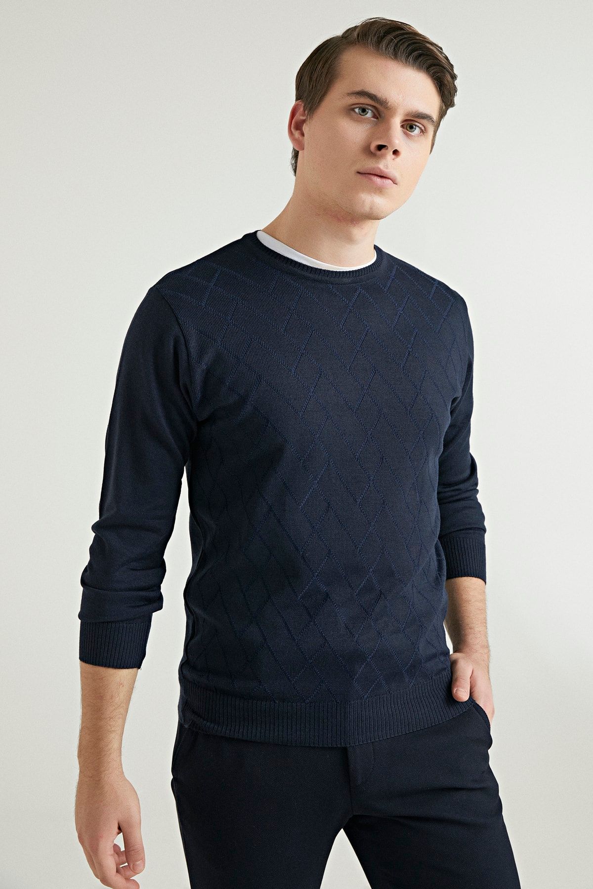 D'S Damat Regular Fit Lacivert Kazak