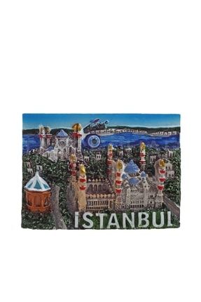 Magnet Kare Plaka Üzerine 3d Boyut Istanbul Tasarım Dhlmg-0004 DHLMG-0004