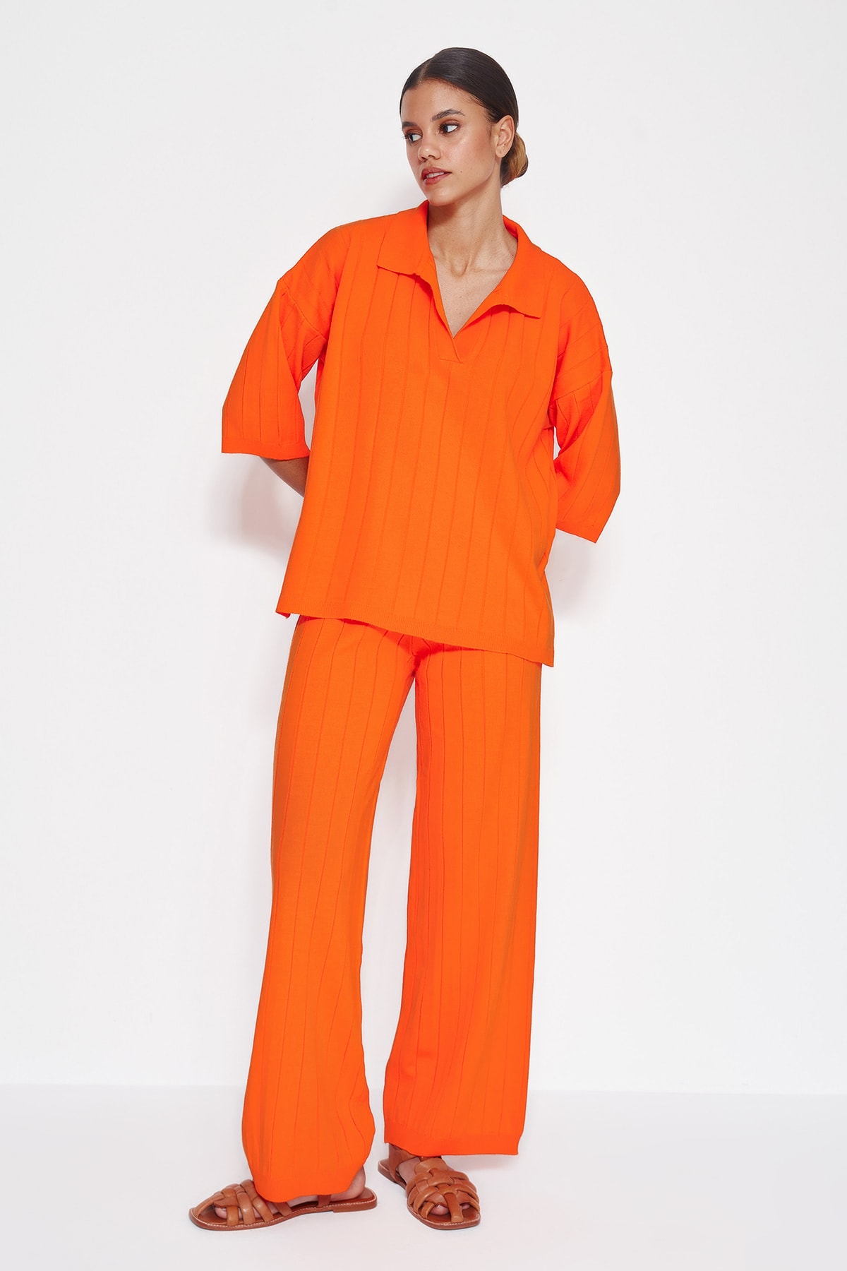 Trendyol Collection Zweiteiler Orange Regular Fit