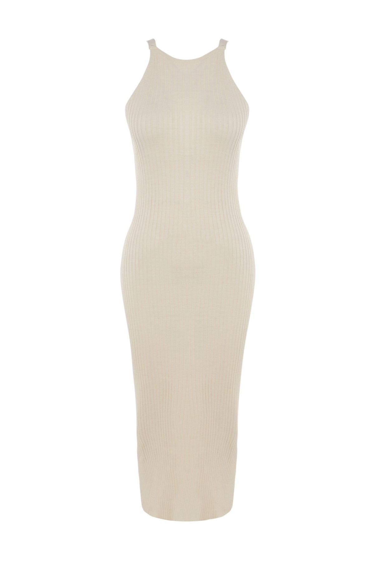 Trendyol Collection-Strickwaren Basic Stone Midikleid – TWOSS23EL00738 6