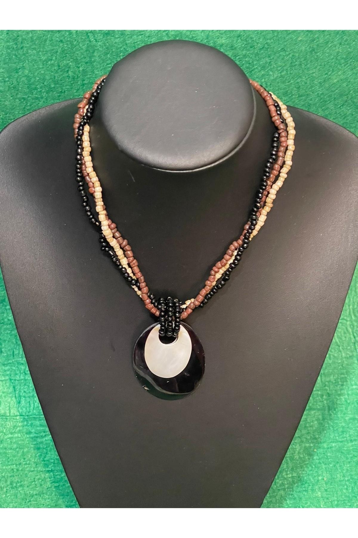 Pearl stone necklace top
