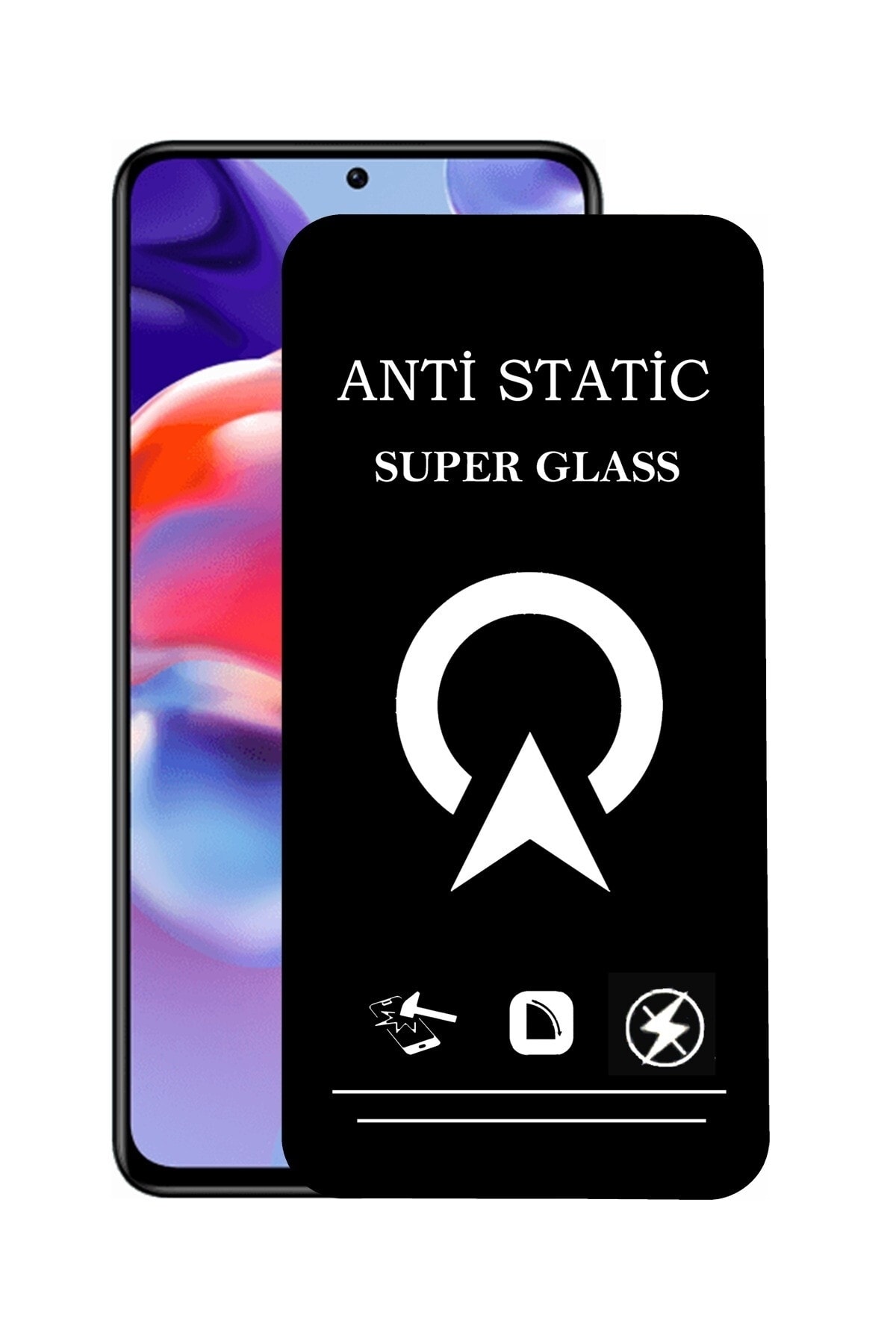 Xiaomi Redmi Note 11 Pro Plus Tam Kaplayan Anti Statik Çizilmez Safir Ekran Koruyucu Cam