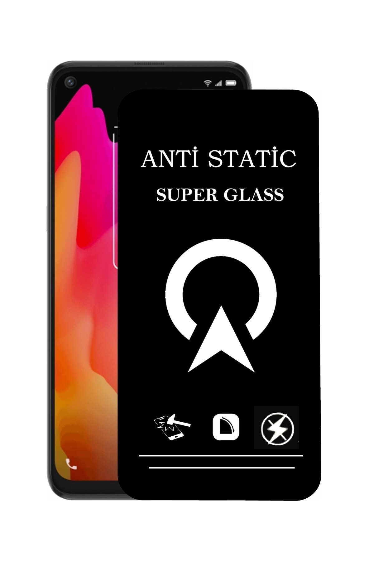 TCL 10L Tam Kaplayan Anti Statik Çizilmez Safir Ekran Koruyucu Cam