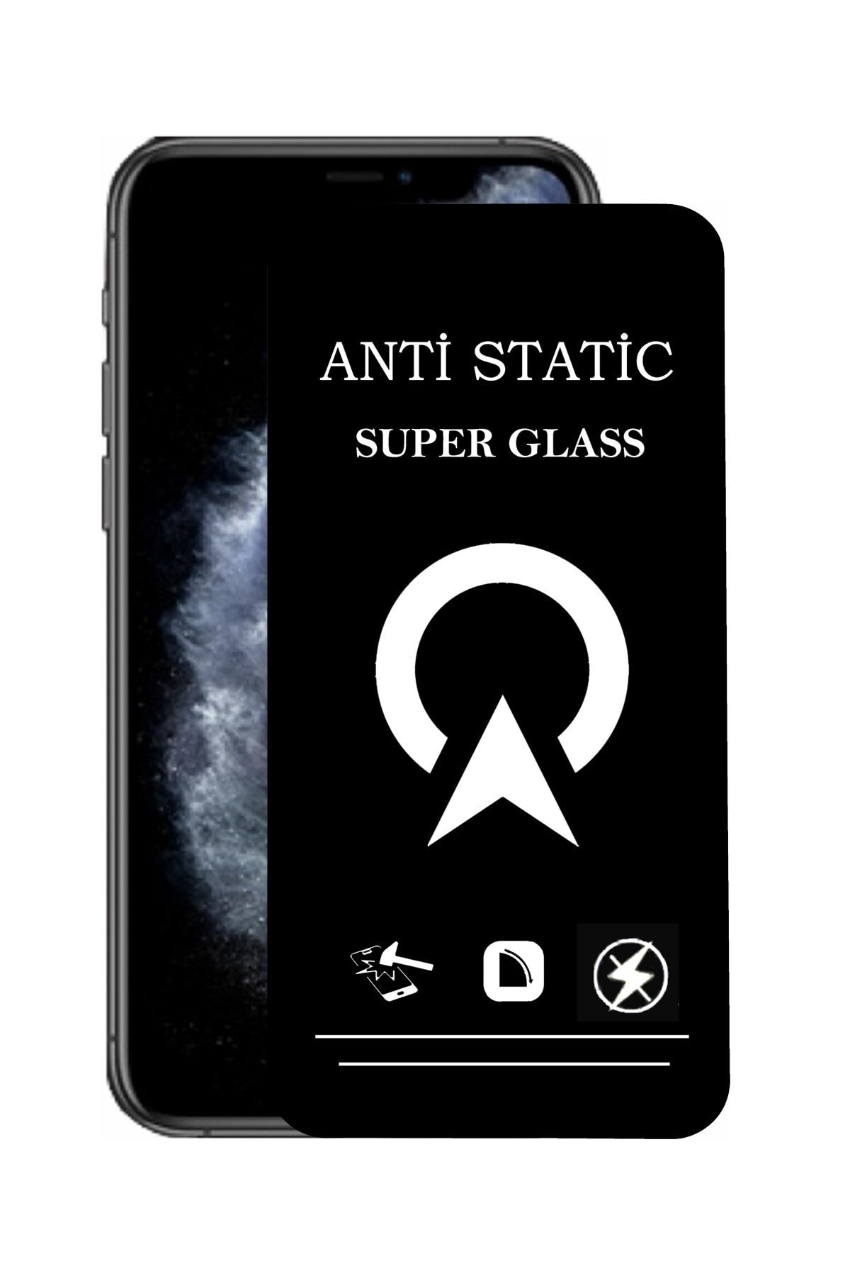 Apple iPhone 11 Pro Tam Kaplayan Anti Statik Çizilmez Safir Ekran Koruyucu Cam