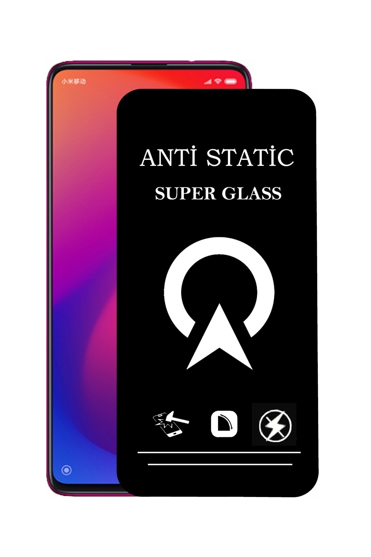 Xiaomi Redmi K20 Tam Kaplayan Anti Statik Çizilmez Safir Ekran Koruyucu Cam