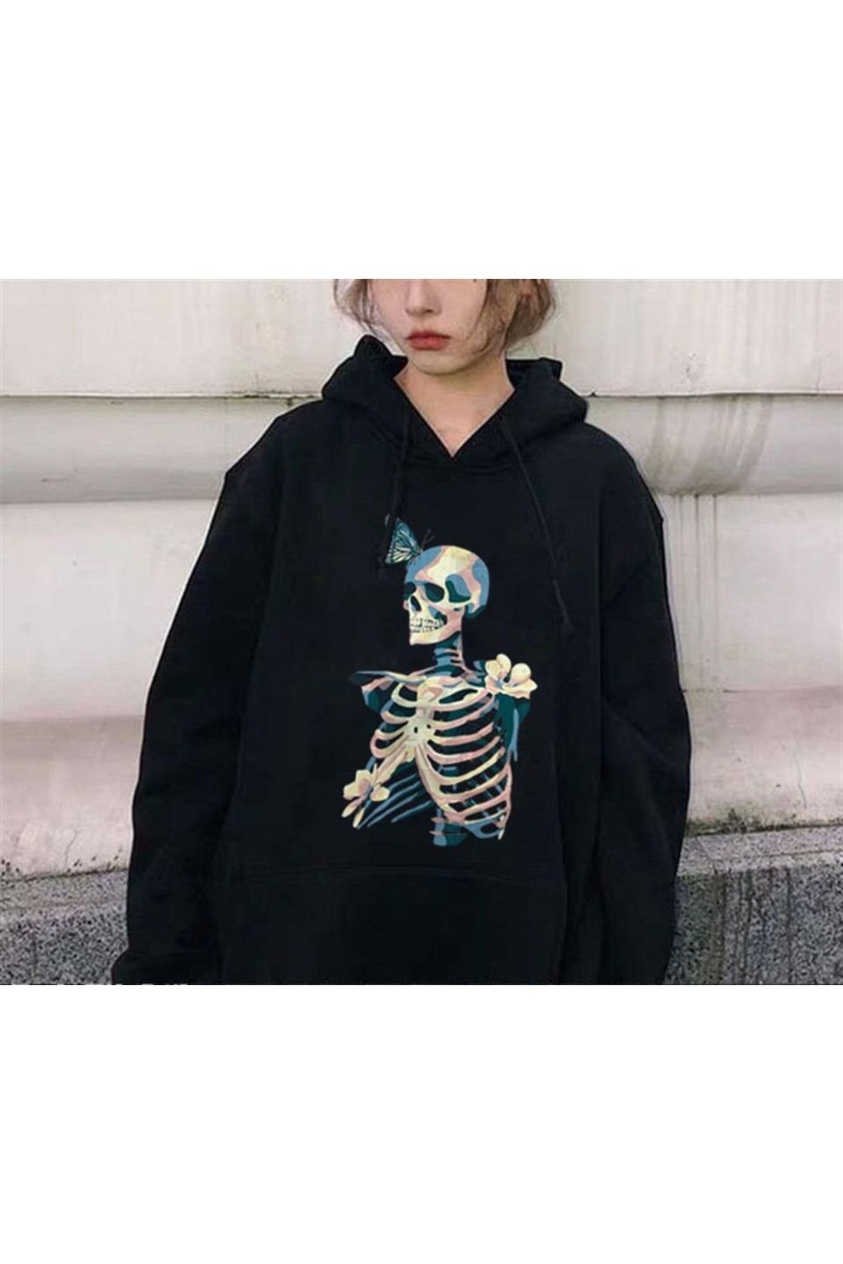 Vlone skull and bones hoodie store