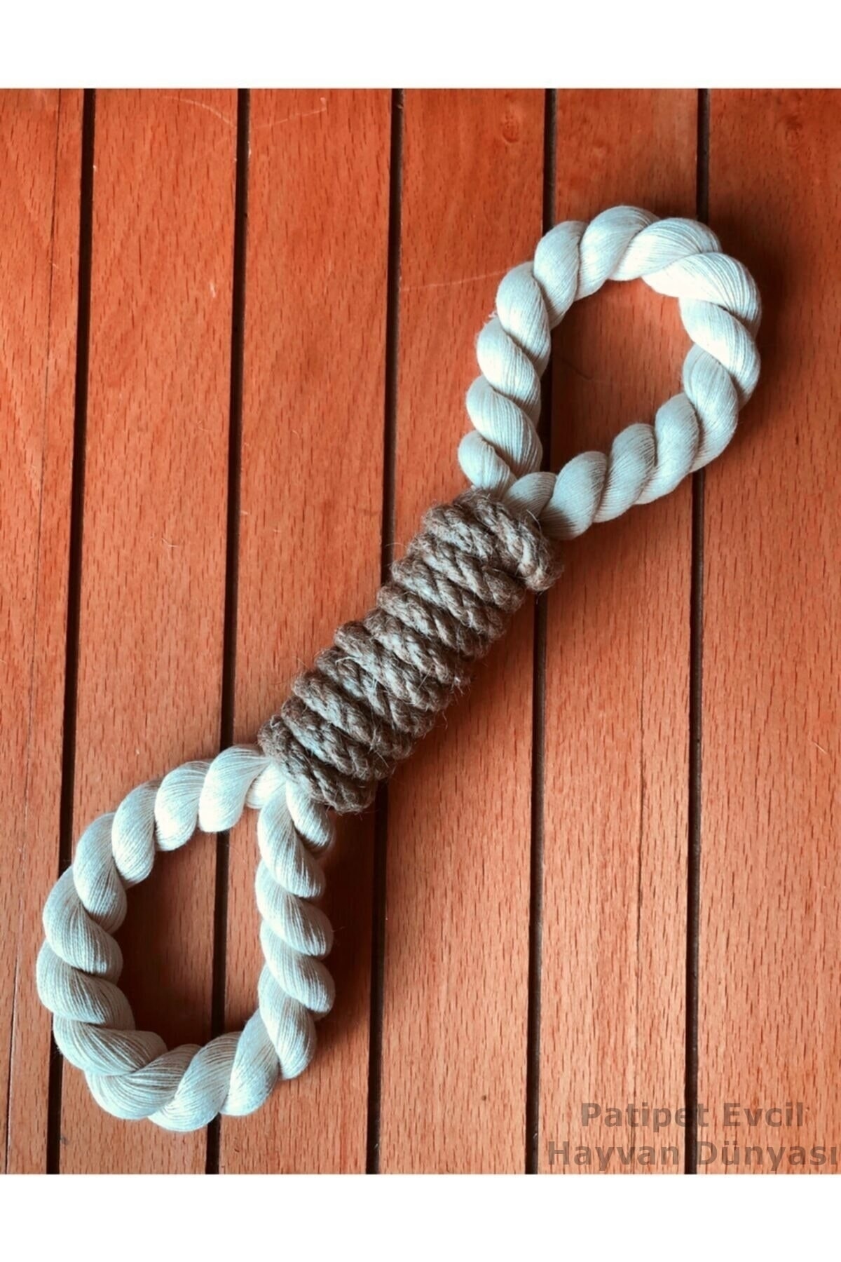 AlyaPetWorld Dayanıklı Köpek Halka Isırma Ve Çekiştirme Oyun Halatı