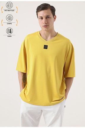 Sarı Recycle T-shirt 6TC144100392M