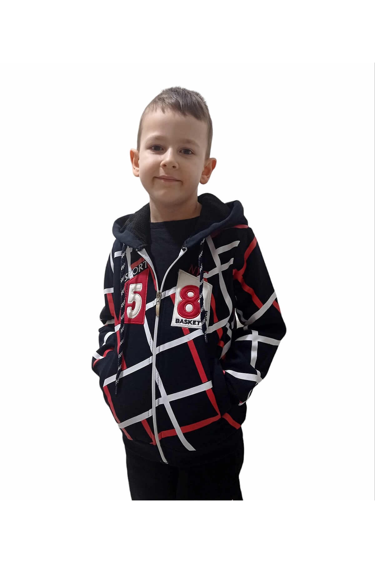 سویشرت پسرانه مشکی Fox Life Kids | çizgilisweatshirt اورجینال - تصویر 2