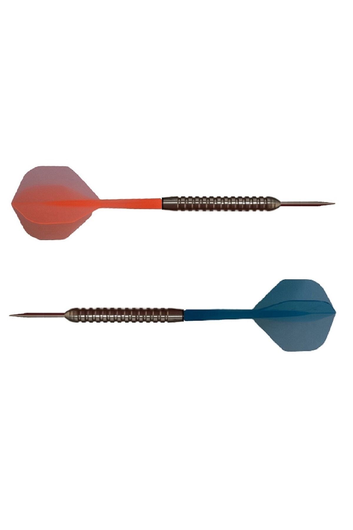 DARTSAN-Set of 2 Neon Integrated Darts Shaft-shaft Wings SetBlue-orange 2