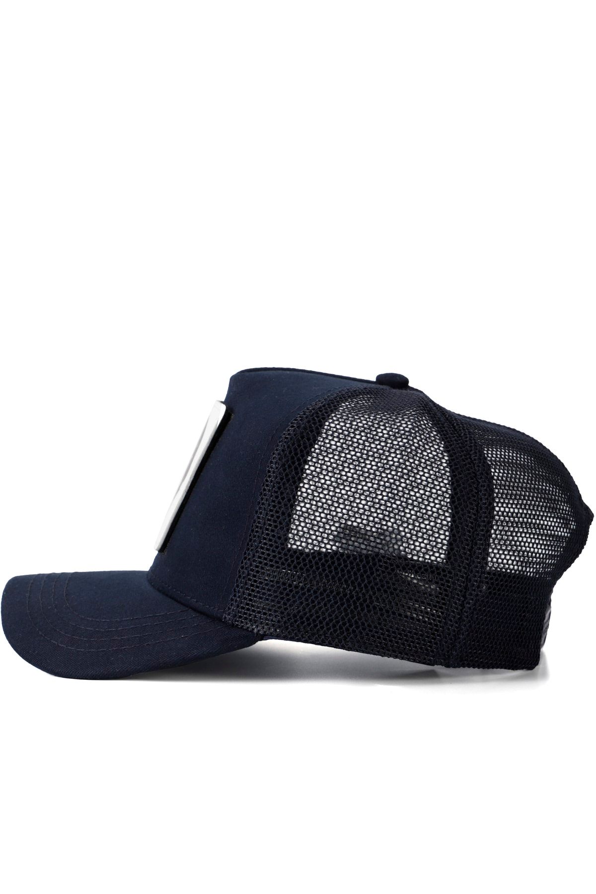 V1 Unisex Trucker Kurukafa24 Logolu Lacivert Cap Şapka