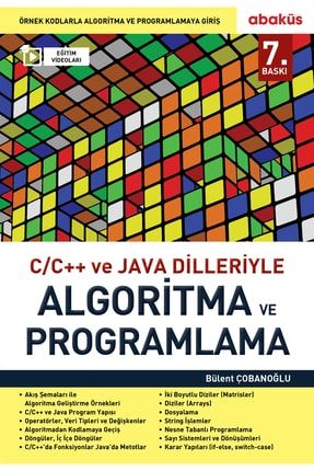 C / C++ Ve Java Dilleriyle Algoritma Ve Programlama 201943
