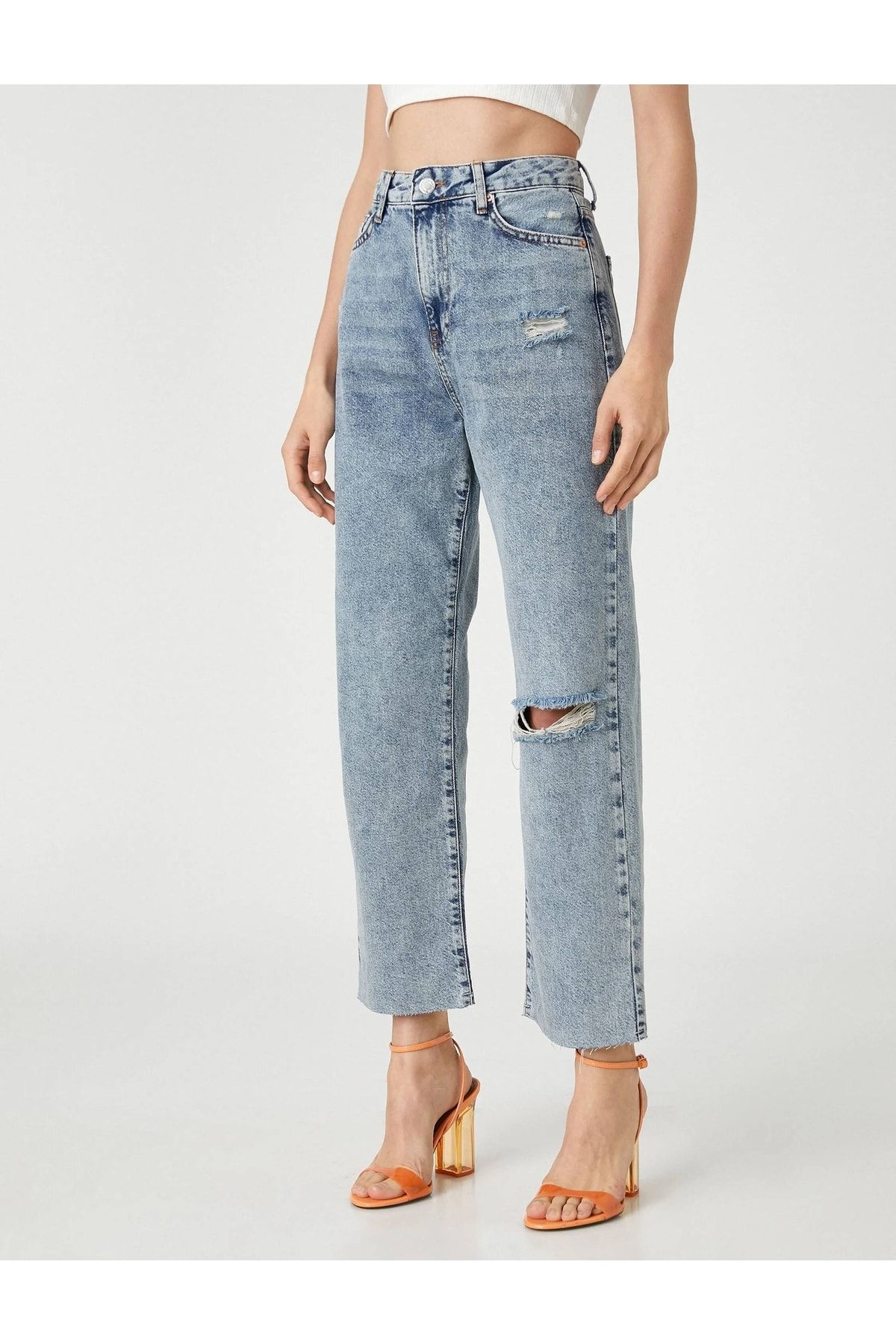 Koton Jeans Blau Wide Leg YB6262
