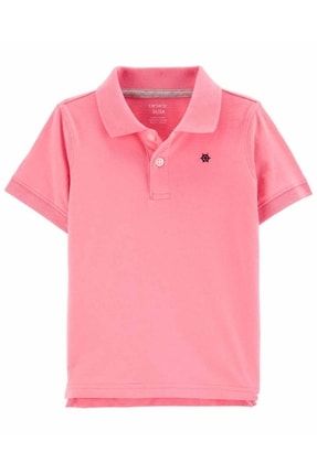 Küçük Erkek Çocuk Tshirt Polo Yaka Pembe 2K376210