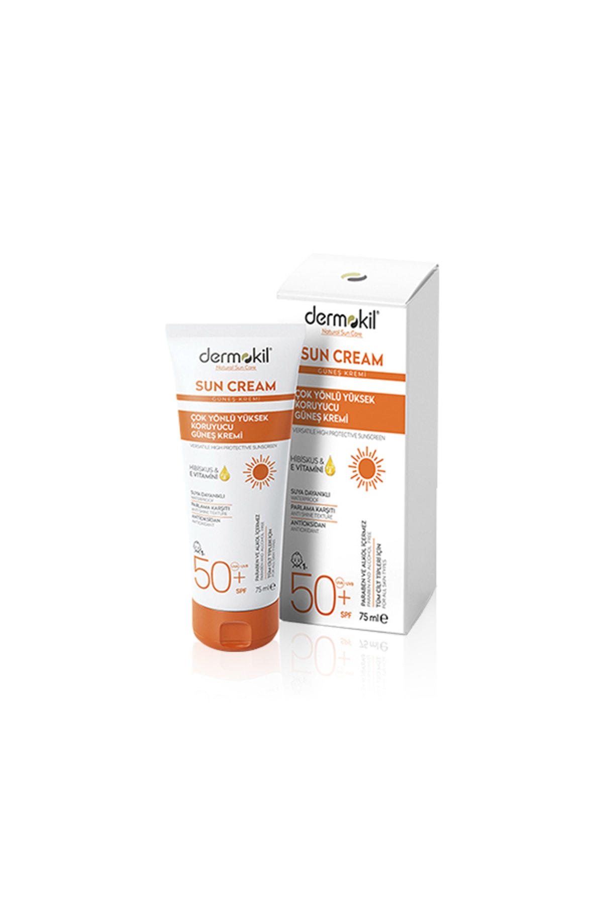 Dermokil Sun Cream-çok Yönlü Yüksek Koruyucu Güneş Kremi50 Spf 75 Ml
