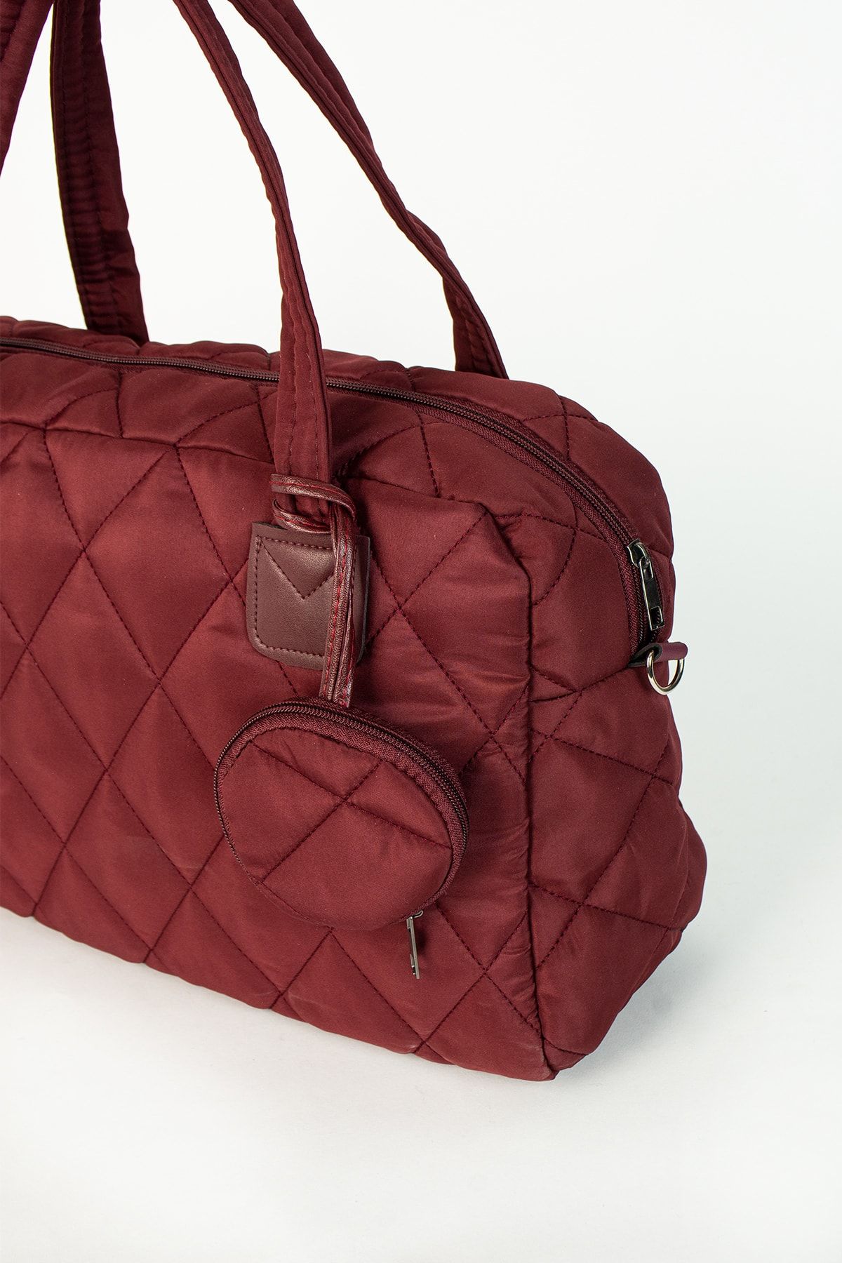 Burgundy sales quilted bag