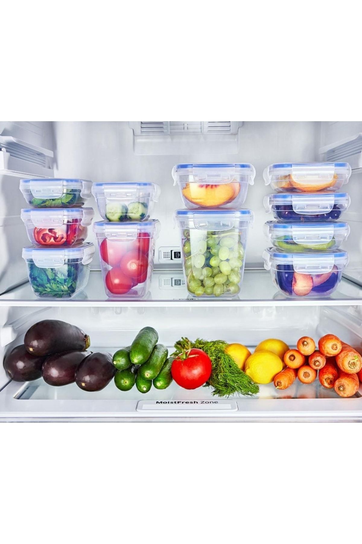 Flosoft-Sealed Leak Proof Airtight Round Storage Container Set of 3 (400ml,800ml,1350ml) 4