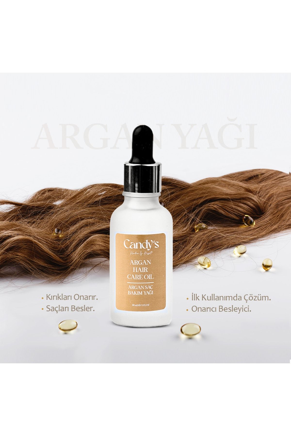 Argan Saç Bakım Serumu Ve Yağı -yıpranmış Ve Hasar Görmüş Saçlar