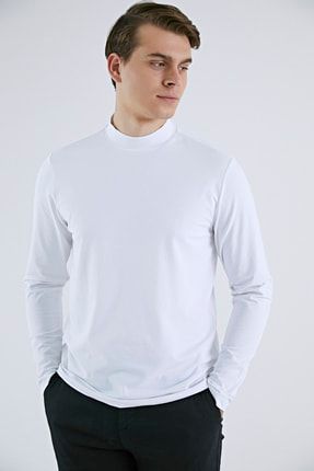 Slim Fit Beyaz T-shirt 7EC145261000D