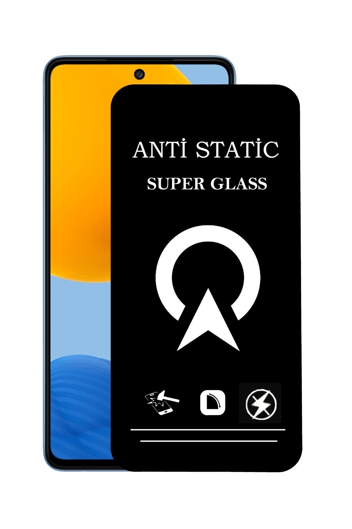 Samsung Galaxy M52 Tam Kaplayan Anti Statik Çizilmez Safir Ekran Koruyucu Cam