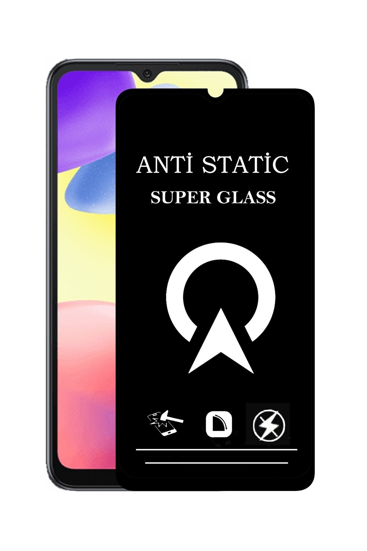 Xiaomi Redmi 10A Tam Kaplayan Anti Statik Çizilmez Safir Ekran Koruyucu Cam