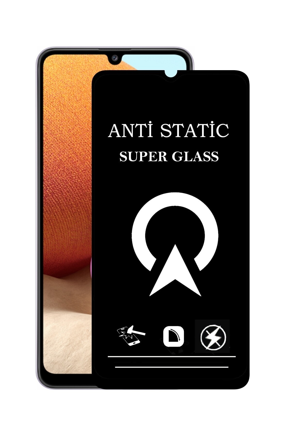 Samsung Galaxy A32 Tam Kaplayan Anti Statik Çizilmez Safir Ekran Koruyucu Cam