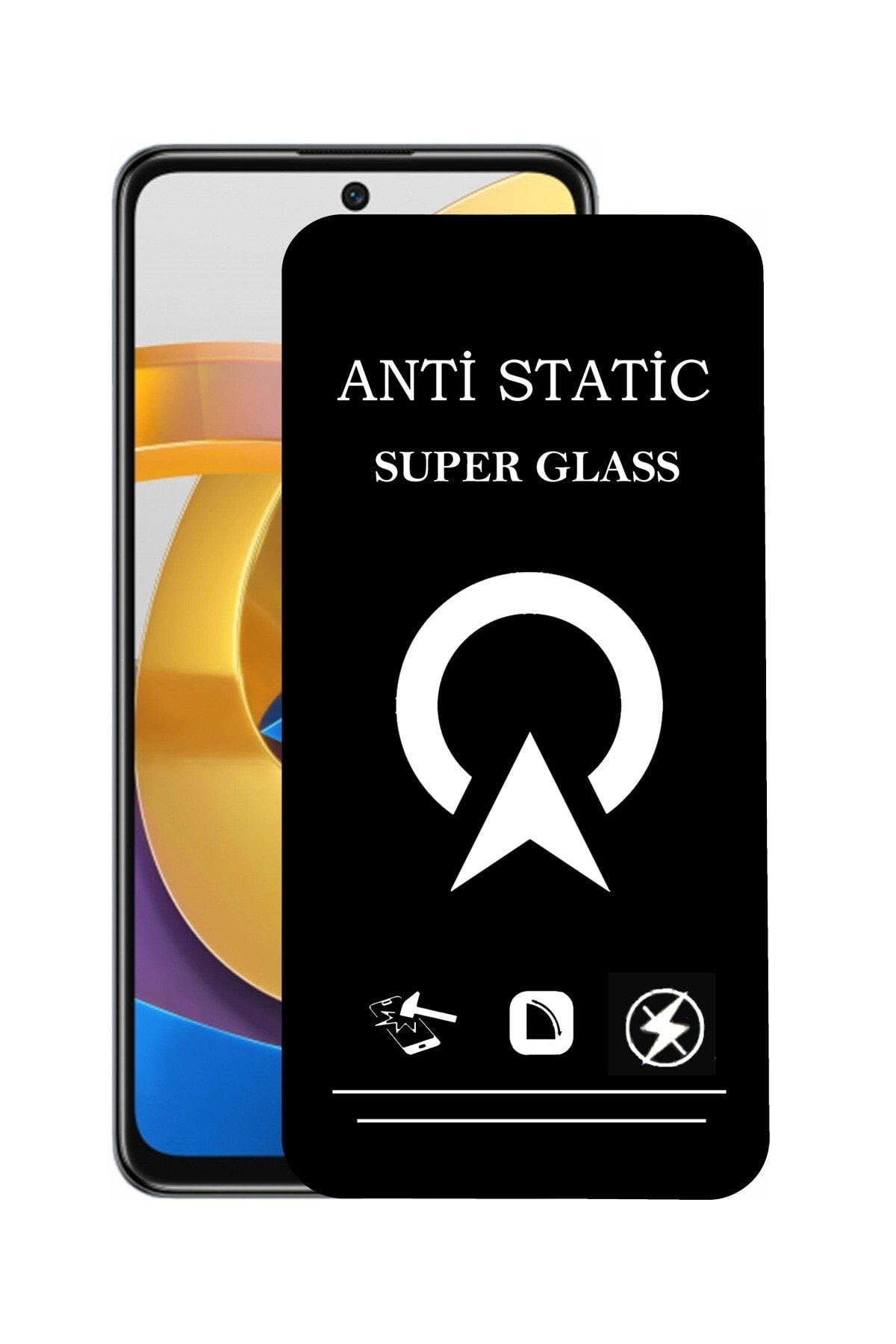 Xiaomi Poco M4 Pro Tam Kaplayan Anti Statik Çizilmez Safir Ekran Koruyucu Cam