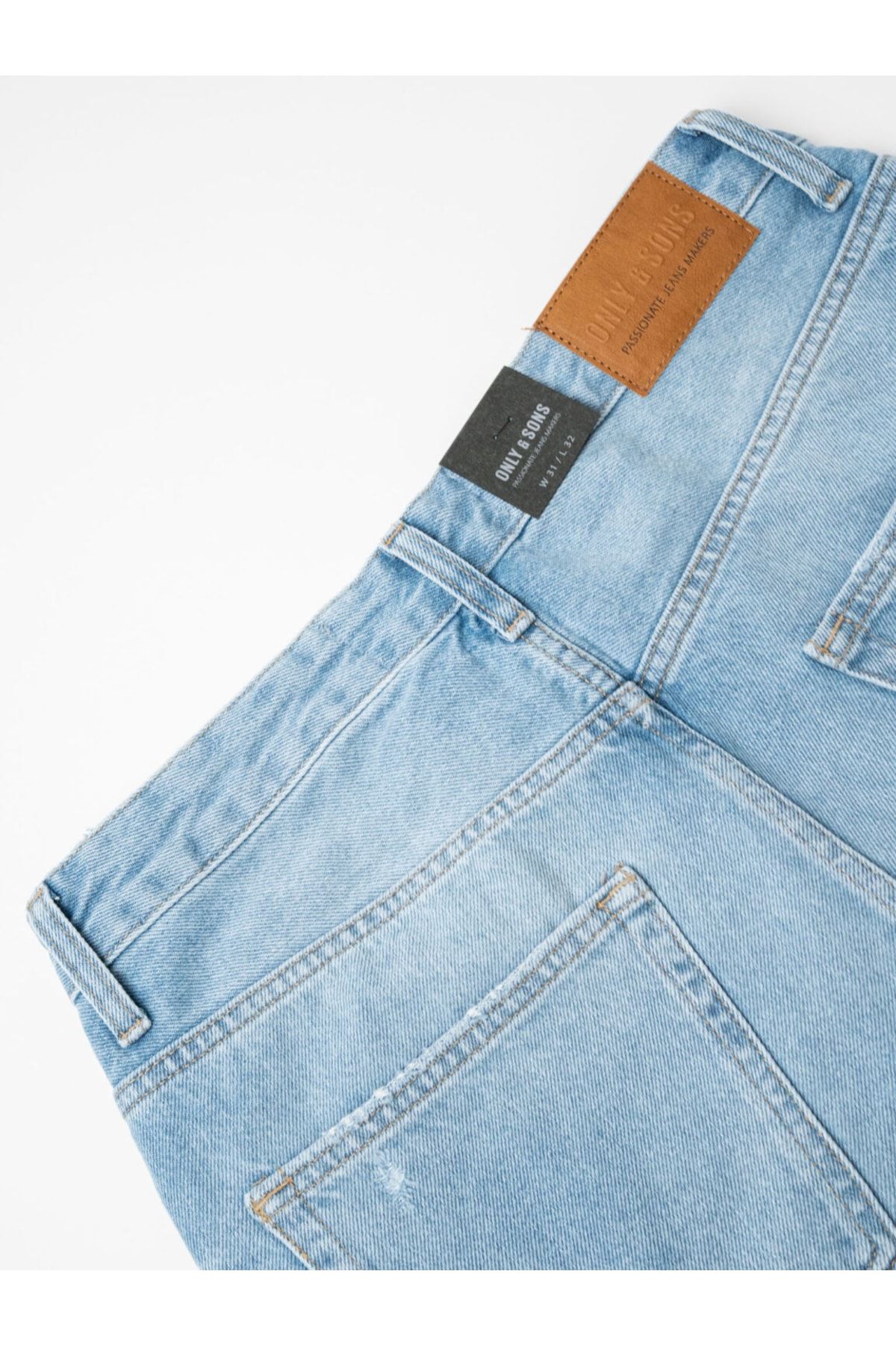 شلوار جین آبی مردانه Only Sons sons Crop L. Blue 4858 Jeans 22024858 Only & Sons