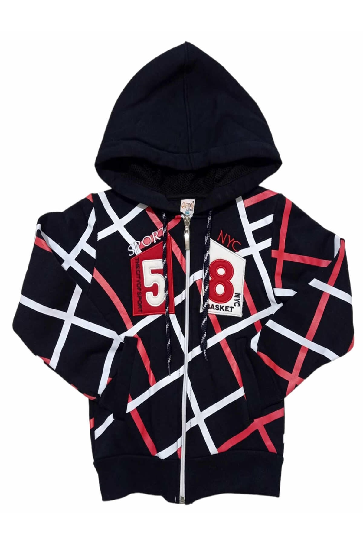 سویشرت پسرانه مشکی Fox Life Kids | çizgilisweatshirt اورجینال - تصویر 4