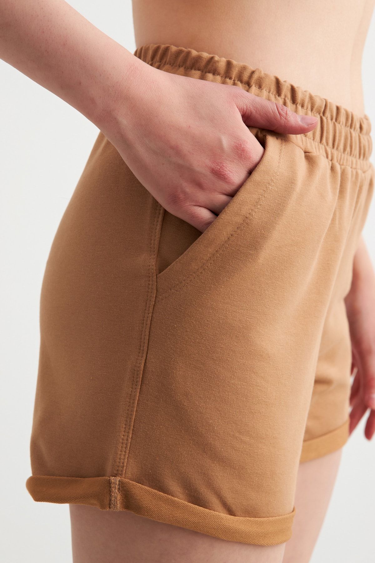 Runever-High Waist Folded Women's Shorts 18728-1y 4