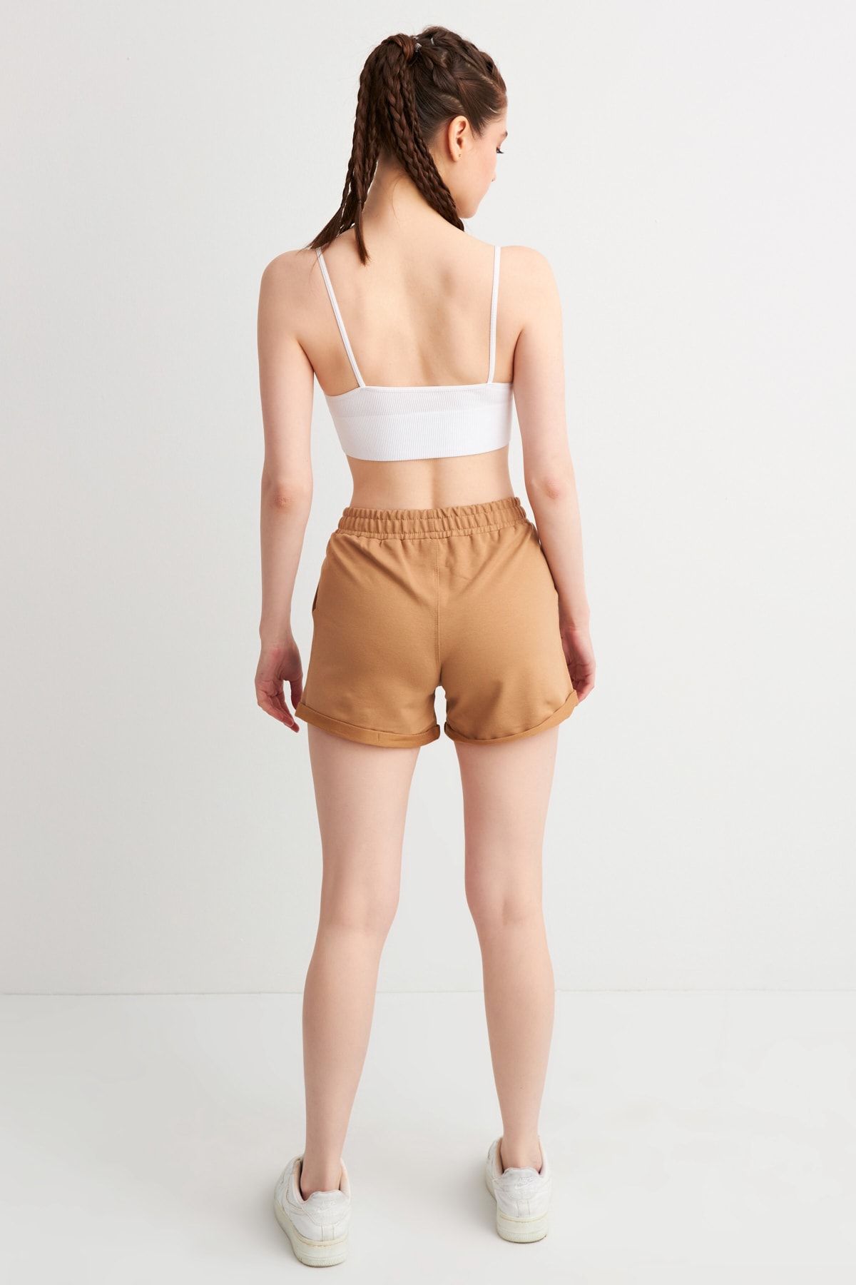 Runever-High Waist Folded Women's Shorts 18728-1y 5