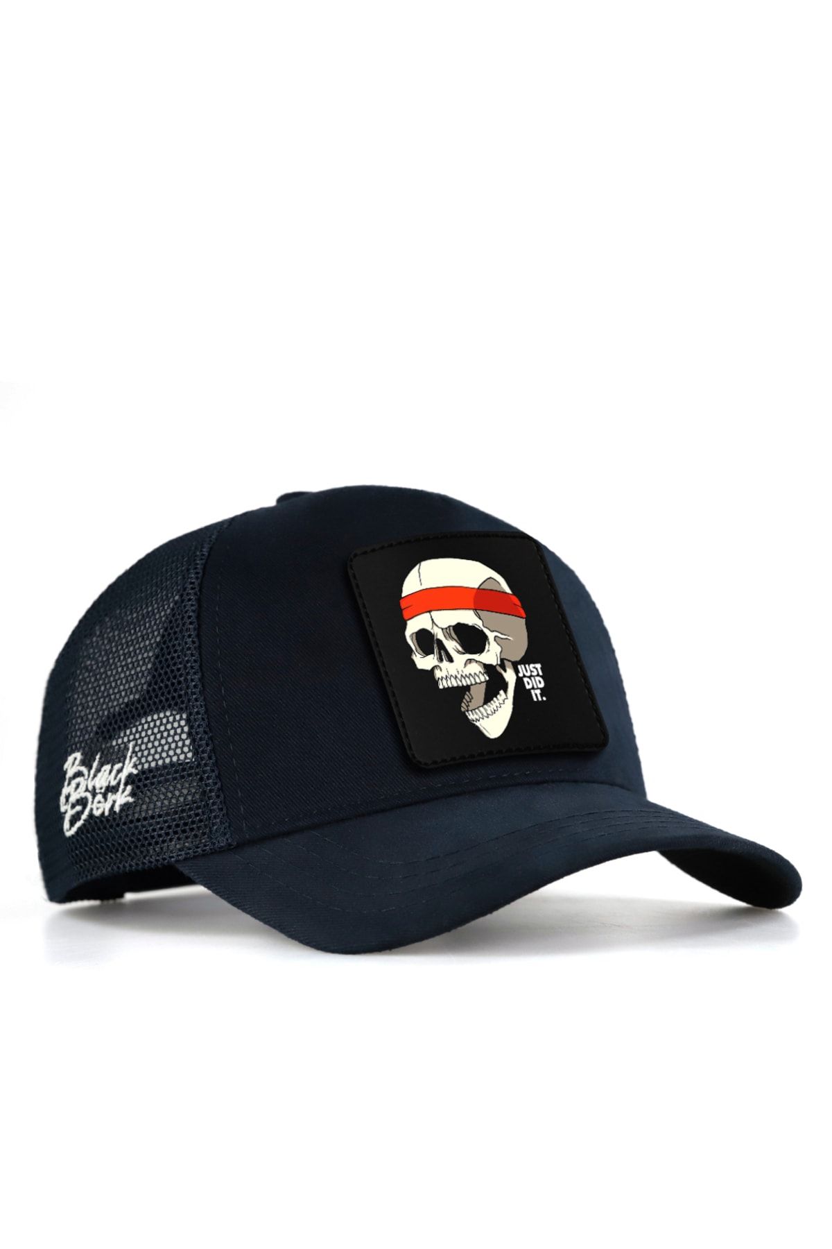 V1 Unisex Trucker Kurukafa24 Logolu Lacivert Cap Şapka