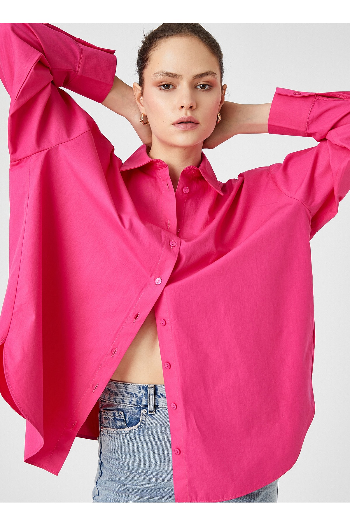 Koton Hemd Rosa Regular Fit Fast ausverkauft