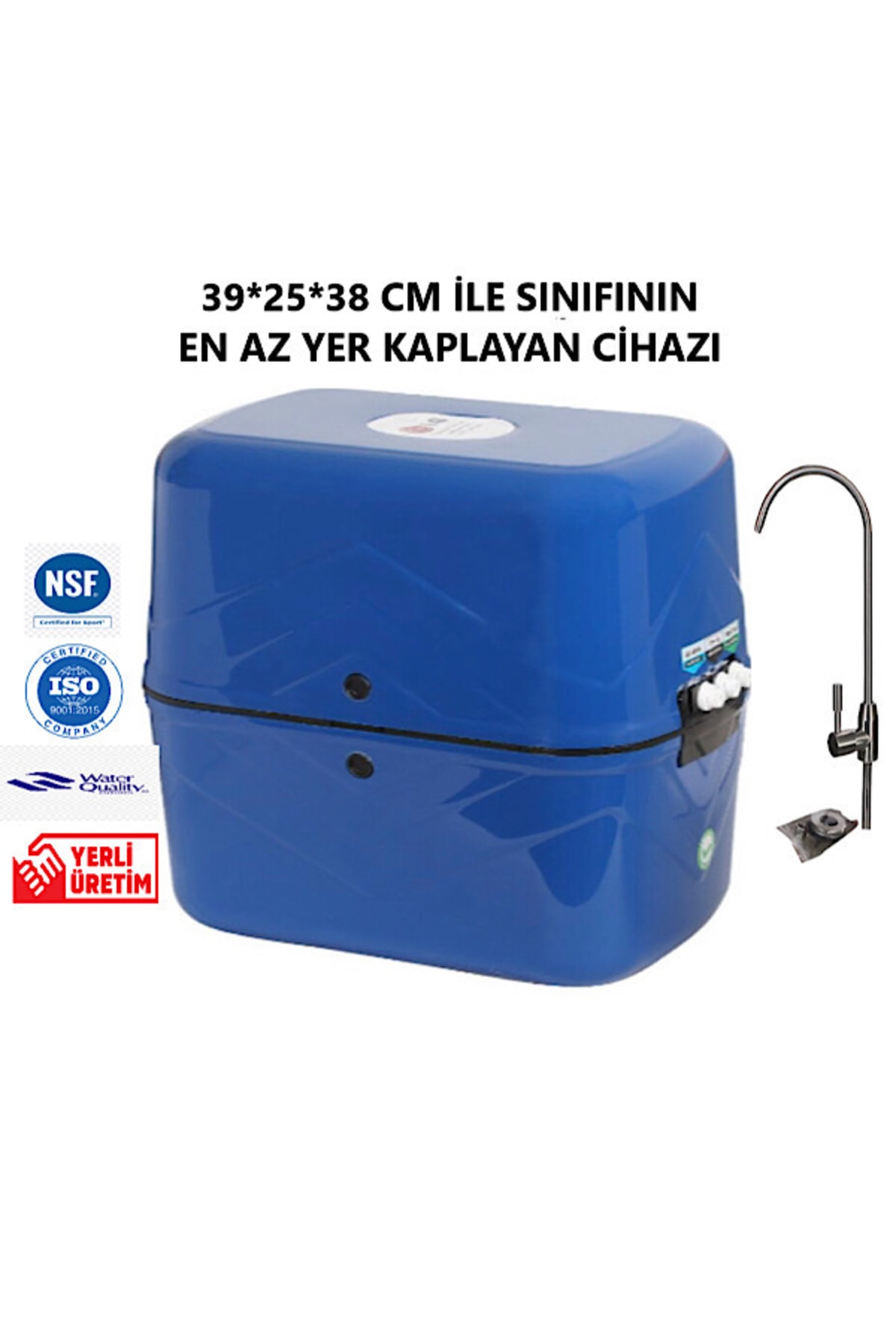 ECO BOX Ecobox 5 Aşamalı Nsf Onaylı 8 L Kapasiteli Anti Bakteriyel Çelik Tanklı Su Arıtma Cihazı