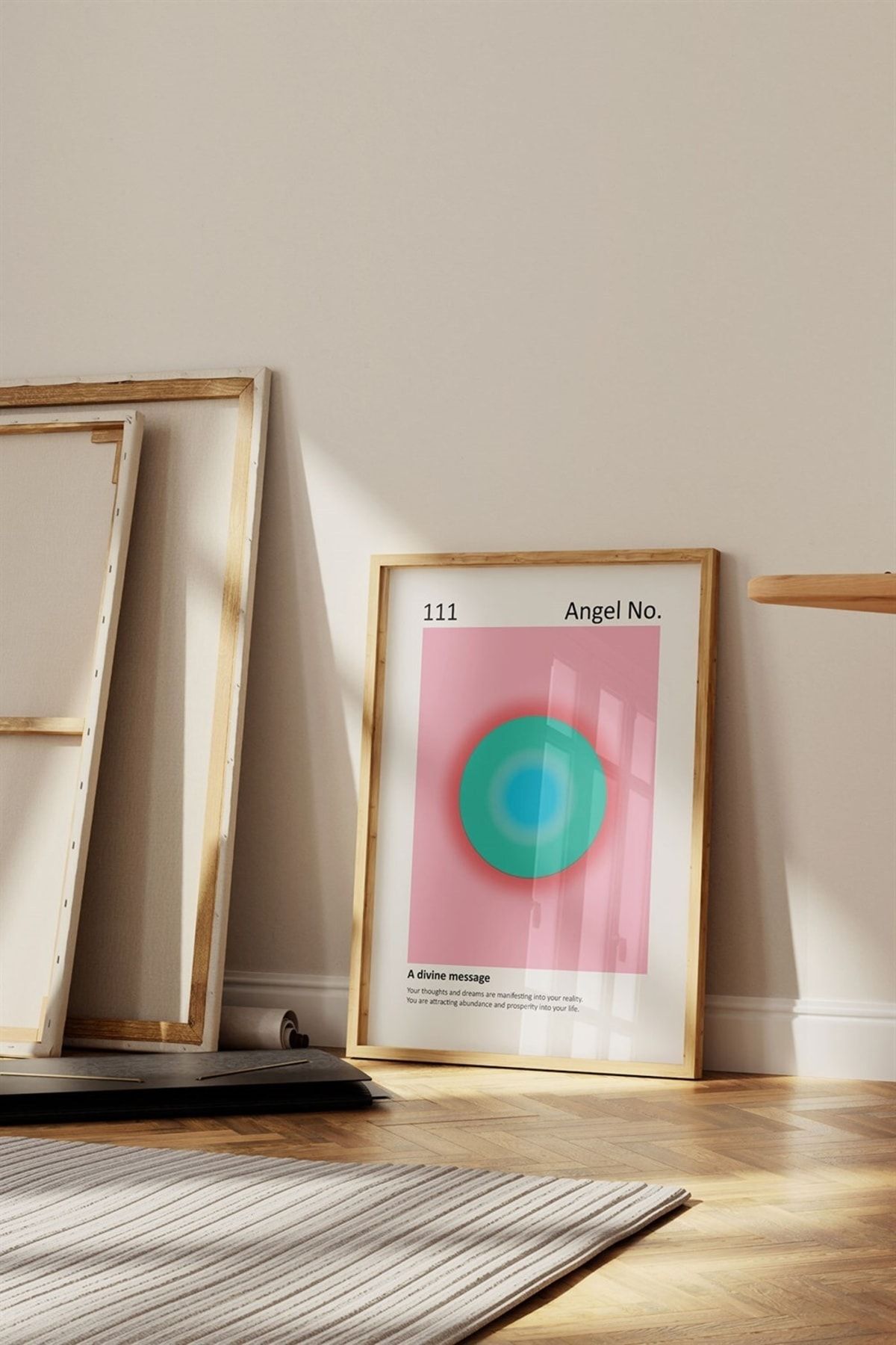 bukashops Angel No 3'lü Tablo, Poster Seti - Çerçevesiz UX8038
