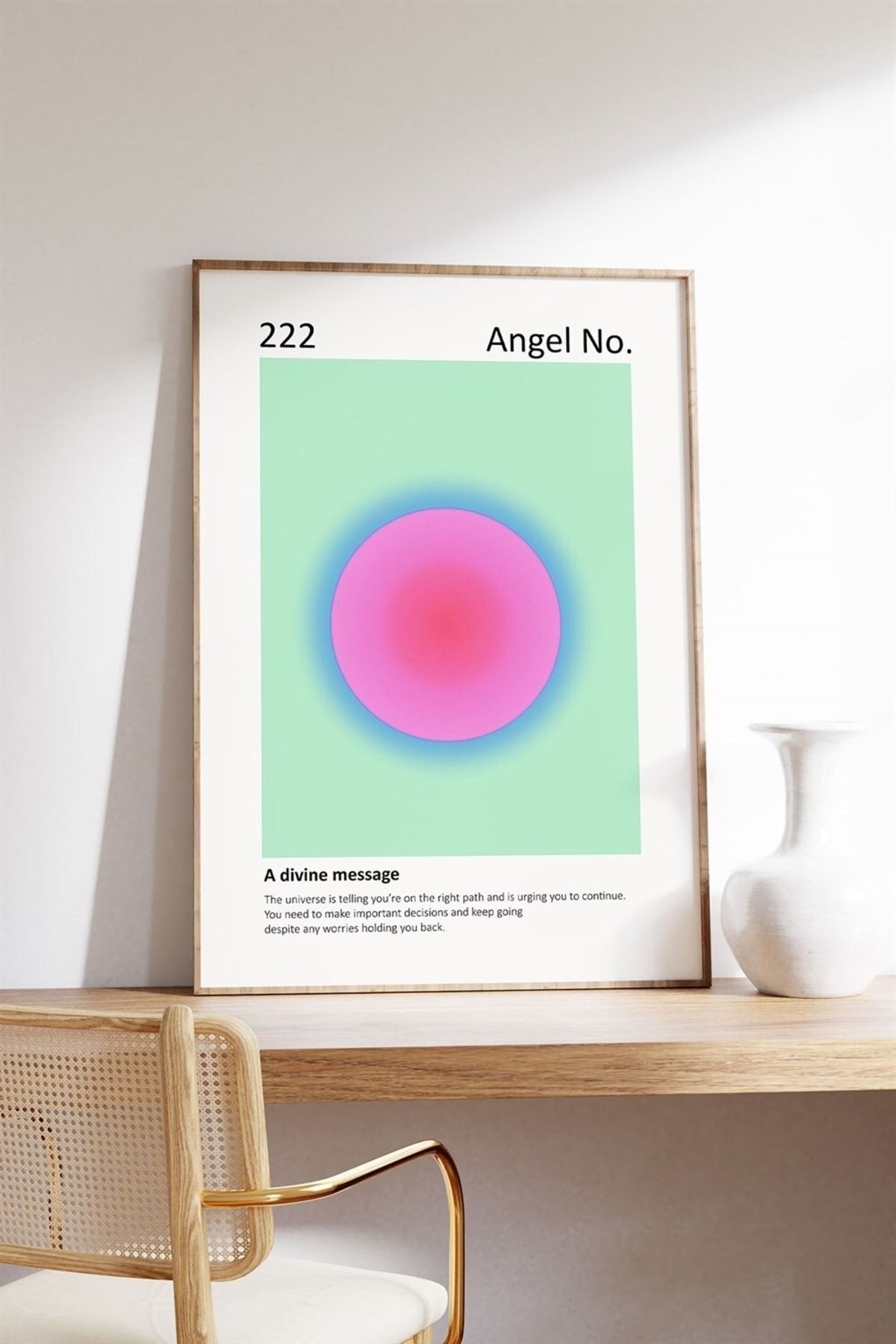 bukashops Angel No 3'lü Tablo, Poster Seti - Çerçevesiz UX8038
