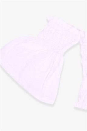 Kız Çocuk Bluz Omuzları Açık Beyaz Soft (10-16 Yaş) BR040722179