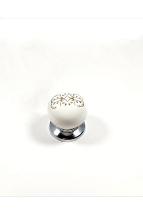 Porselen Düğme Mobilya Dolap Çekmece Mutfak Kulpları 243p (10 Adet) Asos-243P-Düğme-10adet