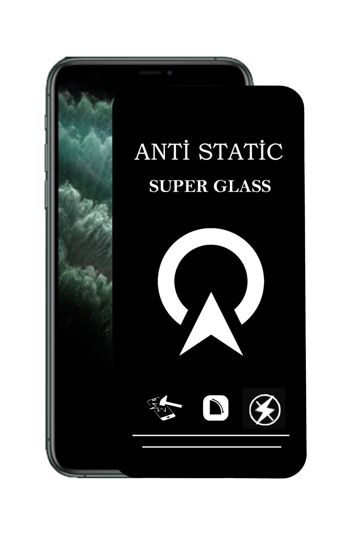 Apple iPhone 11 Tam Kaplayan Anti Statik Çizilmez Safir Ekran Koruyucu Cam