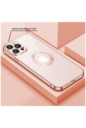 Iphone 13 Pro Uyumlu Kılıf Glint Silikon Kılıf Rose Gold 3572-m538