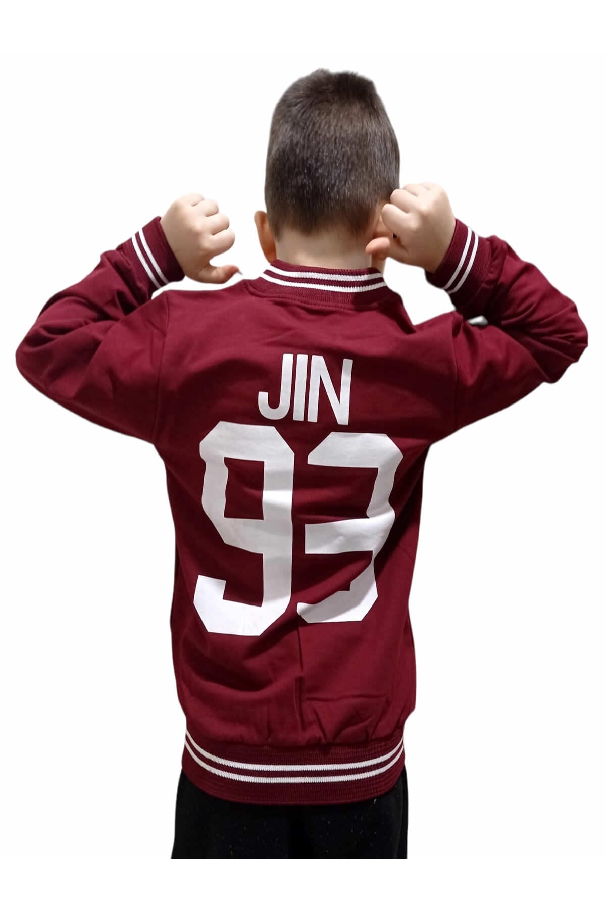 سویشرت پسرانه بورگوندی Fox Life Kids | fermuarlıpenyesweatshirt اورجینال - تصویر 4