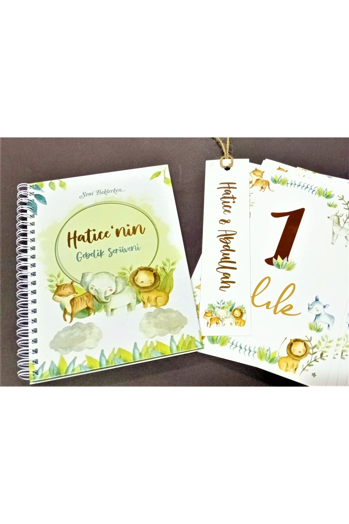 sandal hediyelik Hamilelik Ve Anne Bebek Günlüğü / Bebek Anı Defteri / Anı Kartları Hediye / Kişiye Özel Tasarım fotoğrafı 2 (önizleme)