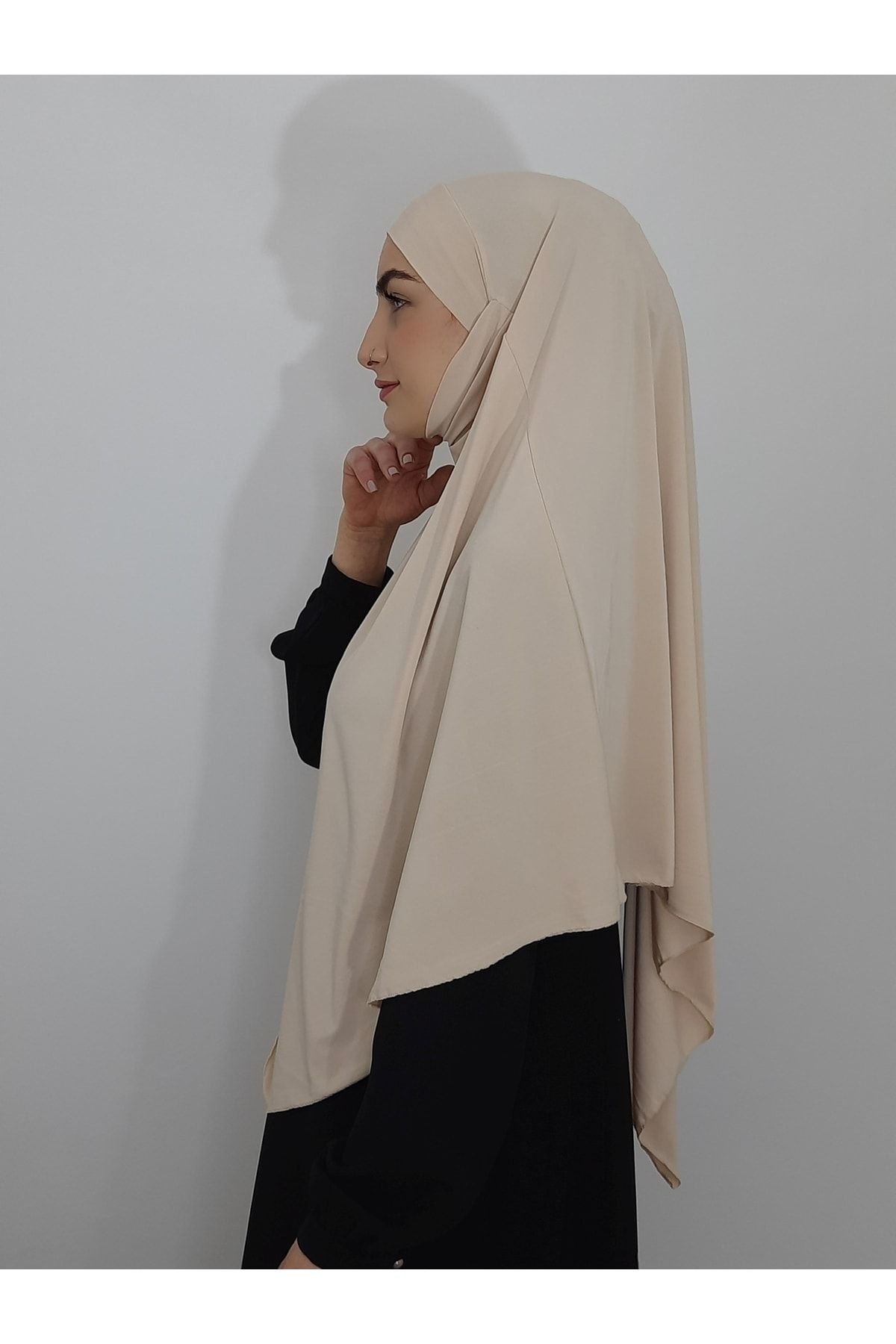 R&S modibone-Ready-made Souffle Bagged Practical Scarf Khimar Skin Color 8