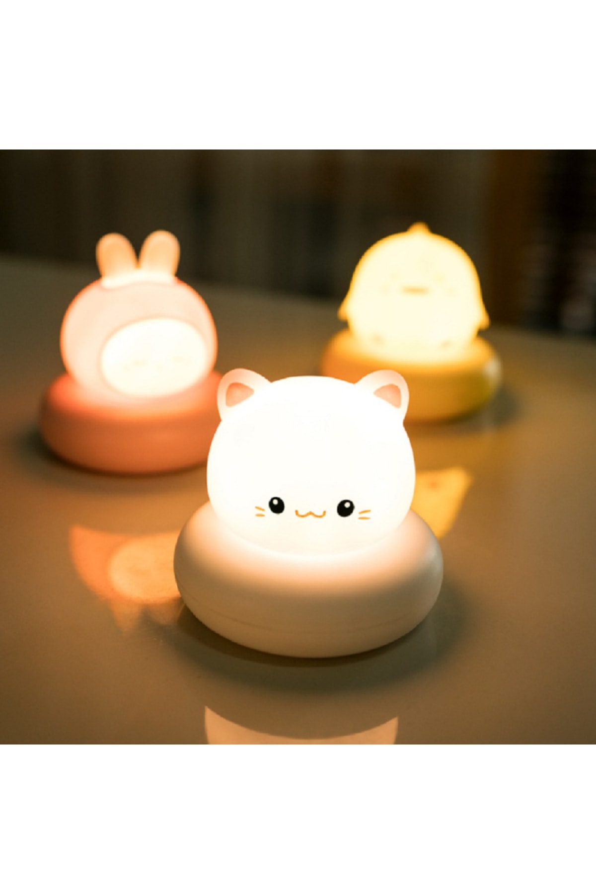 hediyeconcepti Karikatür Led Lamba Gece Lambası Usb Lamba Ev Yatak Odası Için Bebek Çocuk Lambası fotoğrafı 3 (önizleme)